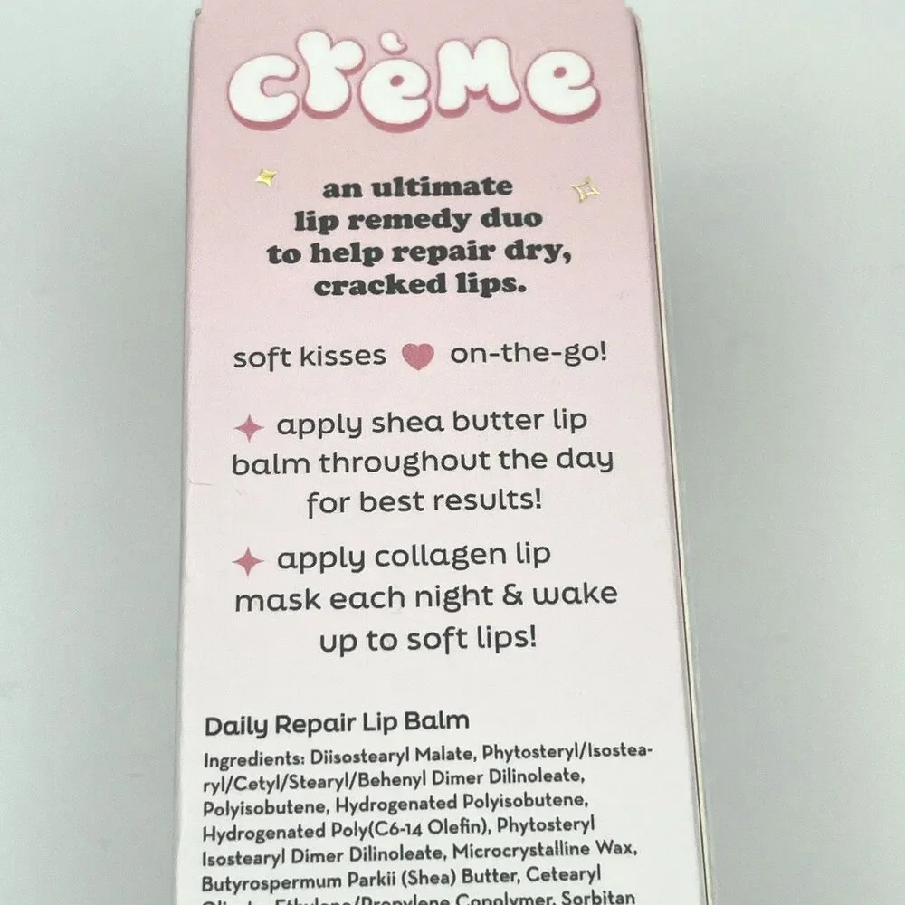 Creme Moisturizing Remedy Daily Lip Balm + Repairing Lip Masque NEW